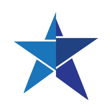 Yıldız Logosu Şablonu vektör illüstrasyon tasarımı