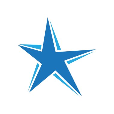 Yıldız Logosu Şablonu vektör illüstrasyon tasarımı