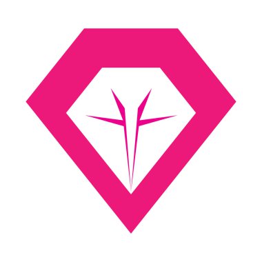 Elmas Logo vektör simge şablonu