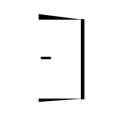 Kapı marka logosu vektör şablonu