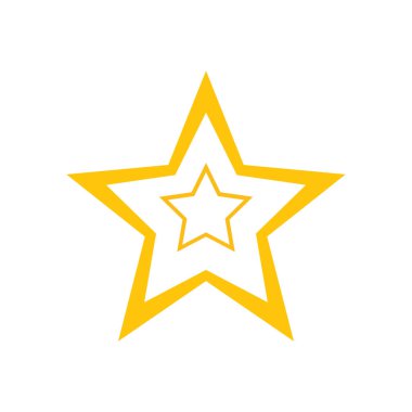 Yıldız Logo Vektör Şablonu Simgesi