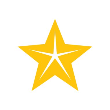Yıldız Logo Vektör Şablonu Simgesi