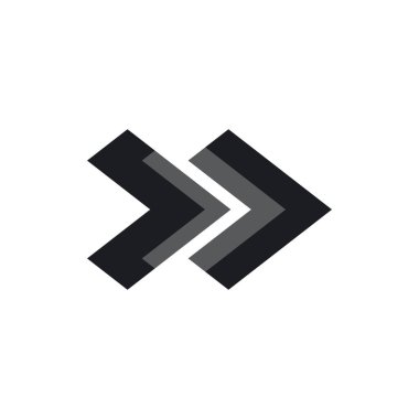 Ok Logo Vektör Şablonu Simgesi