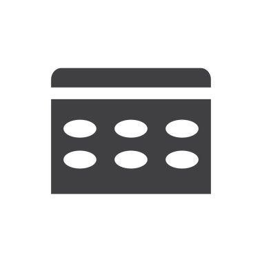 Takvim Logo Simgesi Vektör Şablonu İllüstratörü