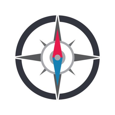 Pusula Logo Şablonu vektör resimleme tasarımı