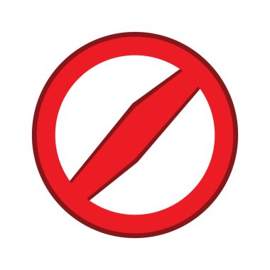 Logo Vektör Simgesi Şablon Resmini Yasakla