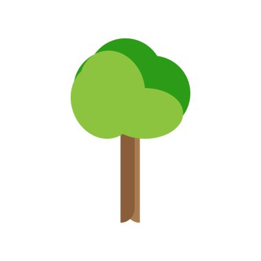 Ağaç logosu vektör çizimi