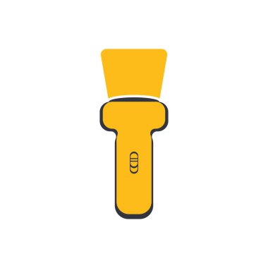 Flashligth Logo Vektörü Simge Şablonu İllüstrasyonu