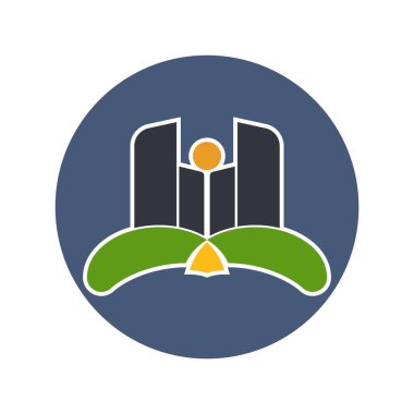 Şehir Logo Vektörü Simge Şablonu İllüstrasyonu