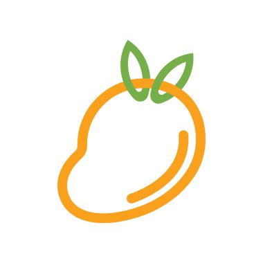 Mango Logo Vektörü Simge Şablonu İllüstrasyonu