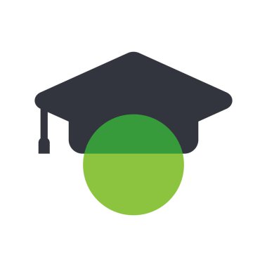 Graduate Logo Vektörü Simge Şablonu İllüstrasyonu