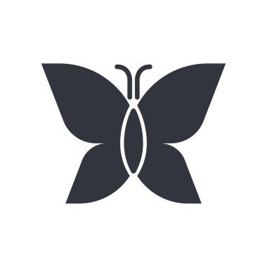 Kelebek Logo Vektörü Simge Şablonu İllüstrasyonu