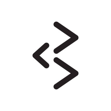 B Harfi Logo Vektörü Simge Şablonu İllüstrasyonu