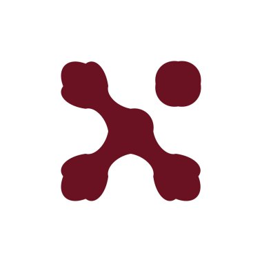 Harf X Logo Vektörü Simge Şablonu İllüstrasyonu