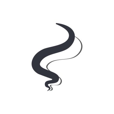 Duman Logosu Vektörü Simge Şablonu İllüstrasyonu