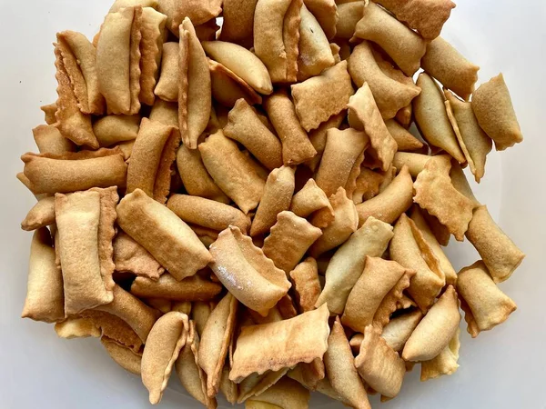 Geleneksel Noel kurabiyeleri yığını