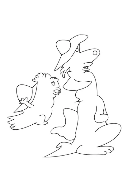 England Ireland Represented Pair Fantasy Animals — Stock Photo, Image