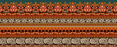 Dijital Süs: Çiçek Paisley, Babür Sanat Motifleri, Suluboya Tekstil Geleneksel Sınırlar. Moda Tasarımları için Etnik ve Geometrik Desenler. Klasik Nakış, Botanik ve Tropikal Elementler.