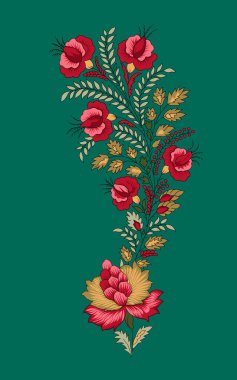 Dijital Süs: Çiçek Paisley Allover, Babür Sanat Motifleri, Suluboya Tekstil Geleneksel Sınırları. Moda Tasarımları için Etnik ve Geometrik Desenler. Klasik nakış, botanik ve tropikal elementler, kumaş baskısı için kusursuz arkaplan.