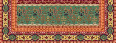 Dijital Süs: Çiçek Paisley Allover, Babür Sanat Motifleri, Suluboya Tekstil Geleneksel Sınırları. Moda Tasarımları için Etnik ve Geometrik Desenler. Klasik nakış, botanik ve tropikal elementler, kumaş baskısı için kusursuz arkaplan.