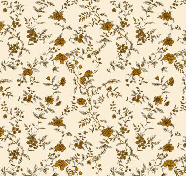 Dijital Süs: Çiçek Paisley Allover, Babür Sanat Motifleri, Suluboya Tekstil Geleneksel Sınırları. Moda Tasarımları için Etnik ve Geometrik Desenler. Klasik nakış, botanik ve tropikal elementler, kumaş baskısı için kusursuz arkaplan.