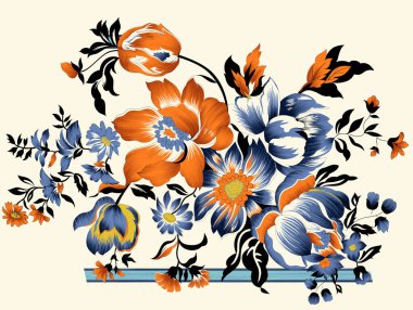 Dijital Süs: Çiçek Paisley Allover, Babür Sanat Motifleri, Suluboya Tekstil Geleneksel Sınırları. Moda Tasarımları için Etnik ve Geometrik Desenler. Klasik nakış, botanik ve tropikal elementler, kumaş baskısı için kusursuz arkaplan.