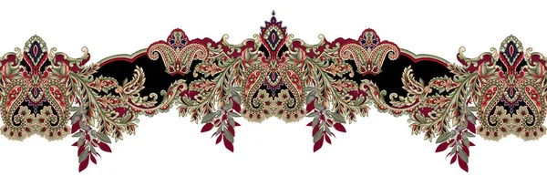 Dijital Süs: Çiçek Paisley Allover, Babür Sanat Motifleri, Suluboya Tekstil Geleneksel Sınırları. Moda Tasarımları için Etnik ve Geometrik Desenler. Klasik nakış, botanik ve tropikal elementler, kumaş baskısı için kusursuz arkaplan.
