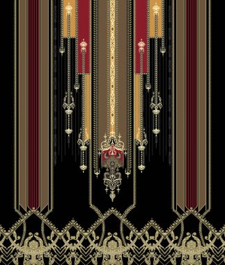 Dijital Süs: Çiçek Paisley Allover, Babür Sanat Motifleri, Suluboya Tekstil Geleneksel Sınırları. Moda Tasarımları için Etnik ve Geometrik Desenler. Klasik nakış, botanik ve tropikal elementler, kumaş baskısı için kusursuz arkaplan.