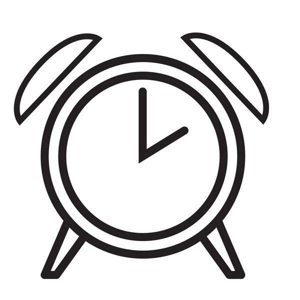 Despertador Icono Del Reloj Icono Del Vector Despierta Levántate Concepto — Archivo Imágenes Vectoriales