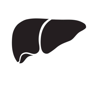 Beyaz arka planda insan karaciğer vektör çizgisi simgesi izole edildi. Detoksifikasyon konsepti. Infographic, web sitesi veya uygulama için insan karaciğer çizgisi simgesi. Izgara sisteminde simge dizayn edildi