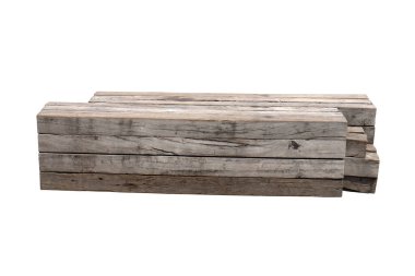 izole kırpma yolu ile beyaz arka plan üzerinde ahşap Bank .