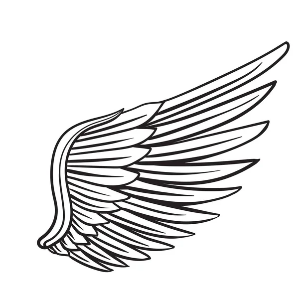 Wing Vector Peut Être Combiné Avec Autres Éléments Forme — Image vectorielle