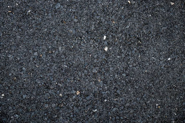 Black Asphalt Road Texture Background Top View — Stock Photo, Image
