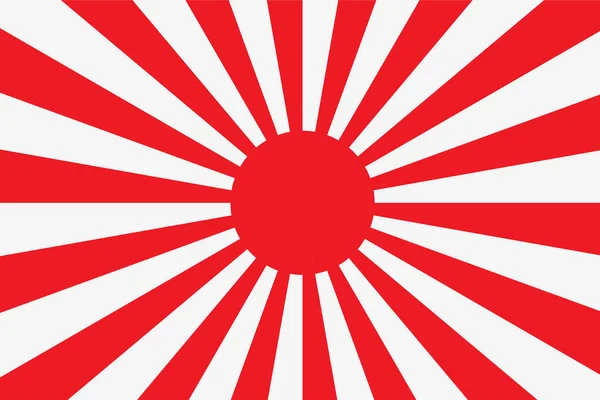 Isoliertes Vektordesign Der Japanischen Kaiserlichen Marine Abstrakte Japanische Flagge Zur — Stockvektor