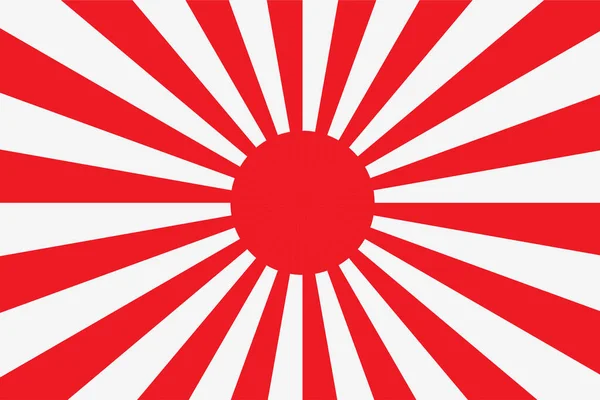 Drapeau Marine Impériale Japonaise Design Vectoriel Isolé Drapeau Japonais Abstrait — Image vectorielle