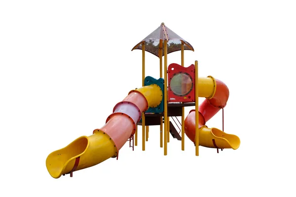 Colorful Playground Isolated White Background Clipping Path Jungle — Stock Photo, Image