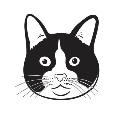 Smokin Kedisinin Vektör Çizimi