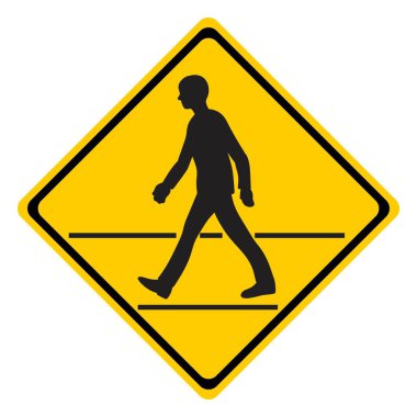 Yaya geçidi tabelası Clipart, Png İndirme - Yürüyen Yol İşareti Anlamı.