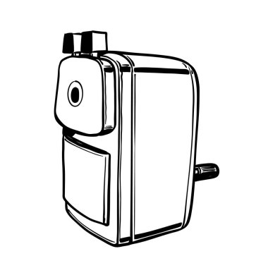 Moda vektör tasarımı illüstrasyonunda kalem açacağı simgesi