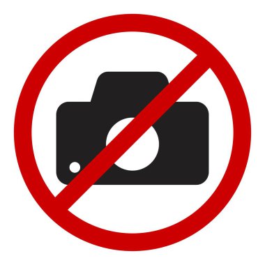 İmza atmak yasak. Kırmızı çizgili düz bir ikon daire çizmiş. Vektör stok illüstrasyonu.