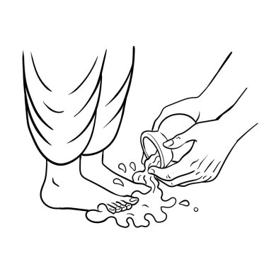 Guru Purnima Tebrik Kartı, El çizimi çizimi, Vektör illüstrasyonu