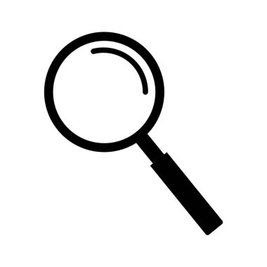 Magnifying glass symbol. Look pictogram, Search icon button symbol vector.