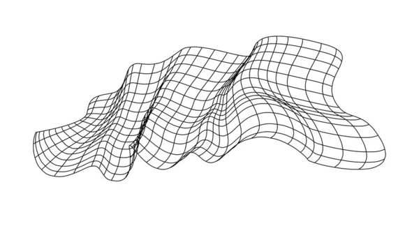 Síťové Létání Textilní Vlna Textury Tkaninové Čtvercové Buňky Mořského Větru — Stockový vektor