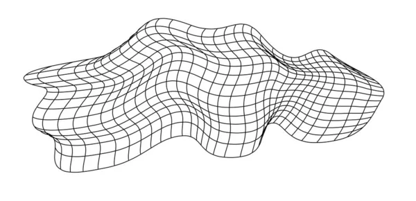 Летающие Сетки Текстиль Текстурных Волн Ткань Квадратные Клетки Морского Ветра — стоковый вектор