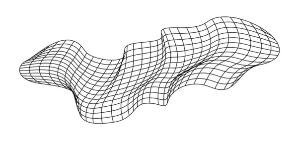 Nettó Repülő Integetés Textúra Hullám Textil Szövet Négyzet Alakú Sejtek — Stock Vector