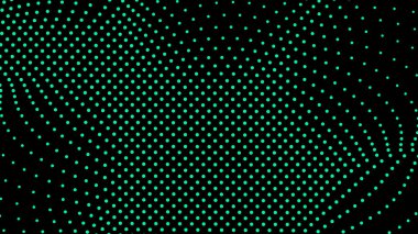 Kubbe şekilli çıkıntı kısmı, yüzey üzerindeki üç boyutlu bozulma illüzyonu için örgü gerilerek oluşturuldu. Ekran medyası video gezisi. Ağ LCD görüntüsü. Boyut boyutu farklı delik alanı ölçeklendir