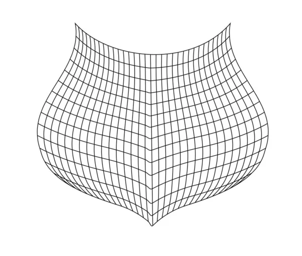 Net Flying Waving Texture Wave Textile Fabric Square Cells Sea —  Vetores de Stock