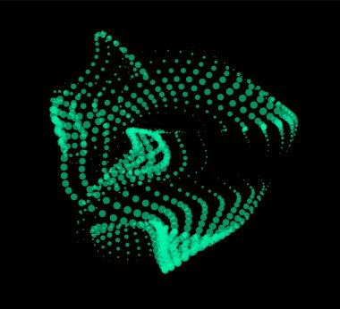 Sunum için matematik akış şablonu. Parçacıkların düzenlilik alanını vurgulayan ışık yayan çizgiler. Sinüzoidal bilim emretti. Büyük bir veri akışı işleniyor. Gizemli sihirli noktalar kayboluyor.