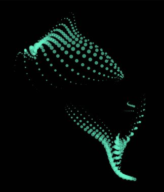 Sunum için matematik akış şablonu. Parçacıkların düzenlilik alanını vurgulayan ışık yayan çizgiler. Sinüzoidal bilim emretti. Büyük bir veri akışı işleniyor. Gizemli sihirli noktalar kayboluyor.
