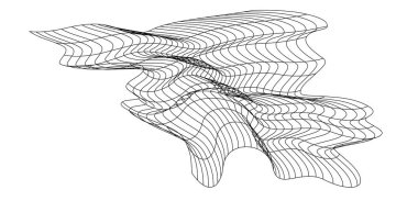 Net flying waving. Texture wave textile. Fabric square cells of sea wind. Vector illustration rolling hills. Flag windy stream flow. Network structure surface checkered background sport lines border.